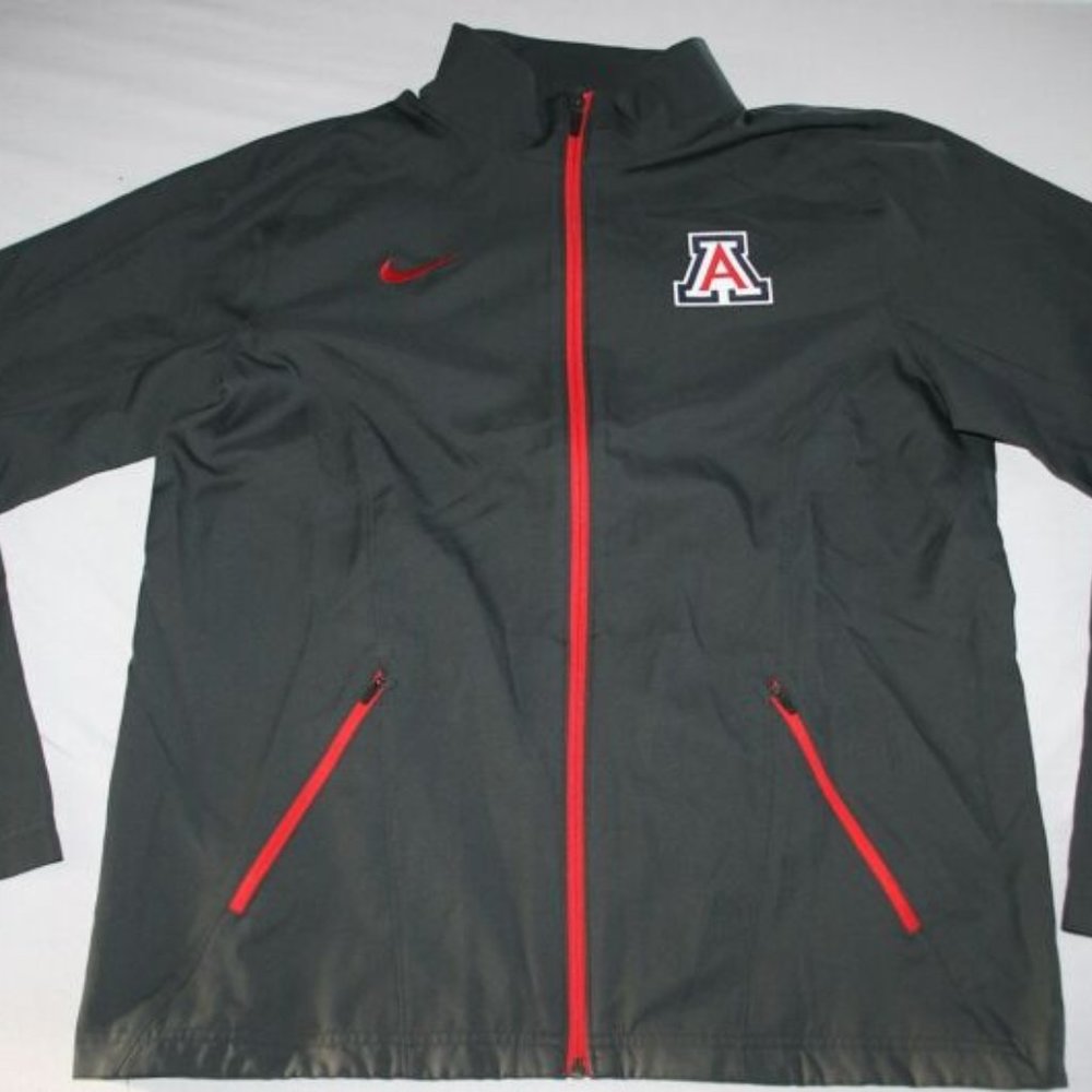 Nike Arizona Wildcats Windbreaker Dri Fit Jacket Men L NEW Gray